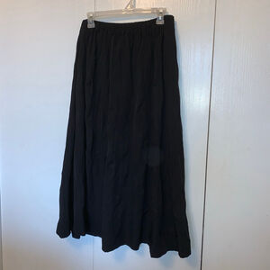 Women's Dazy Black Maxi Skirt XL